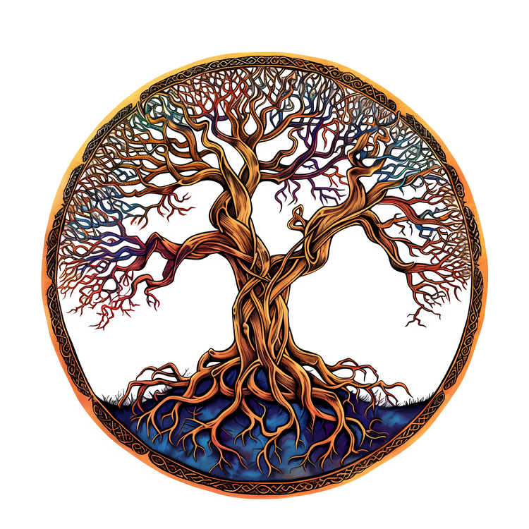 Tree Of Life,Wooden Tree,Tattoo Art