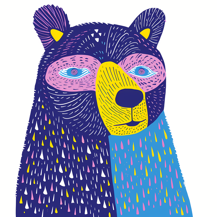 Blue Bear,For   Bear,Face