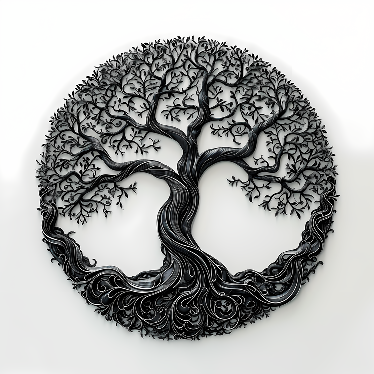 Tree Of Life,Birth Of A Tree,Woodcarving
