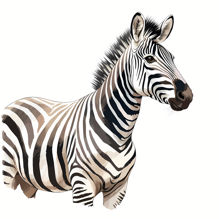 Zebra,Animal,Black And White
