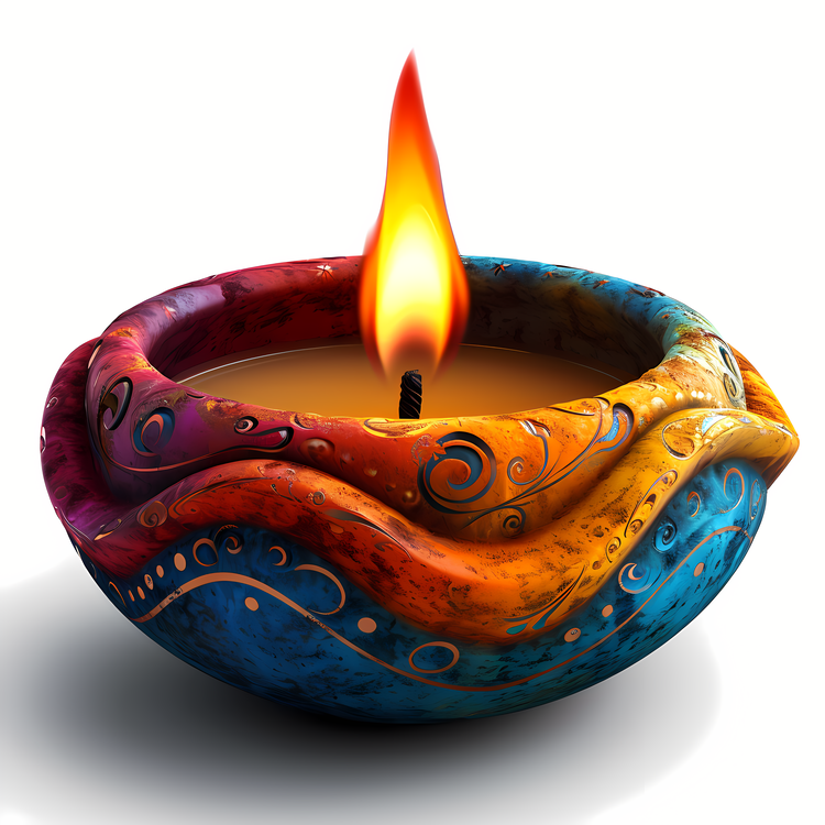 Diwali Lamp,Decorative,Colorful