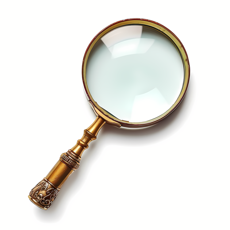 Magnifying Glass,White Background,Object