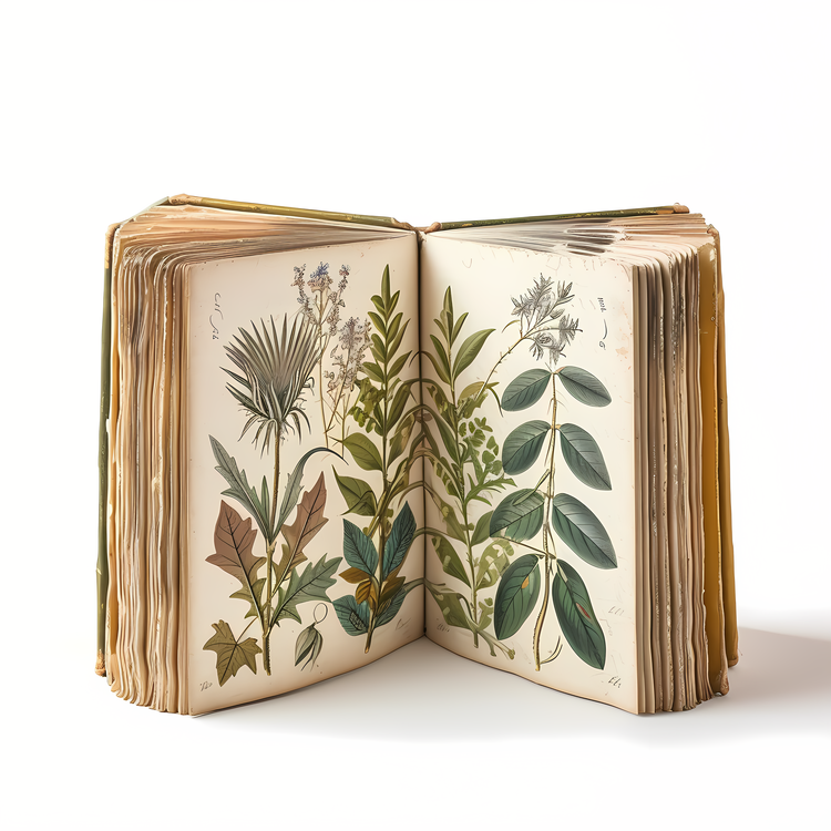 Open Book,Herbarium,Botany