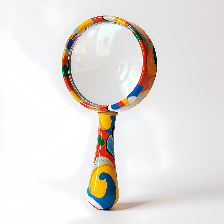 Magnifying Glass,Multicolored,Artistic