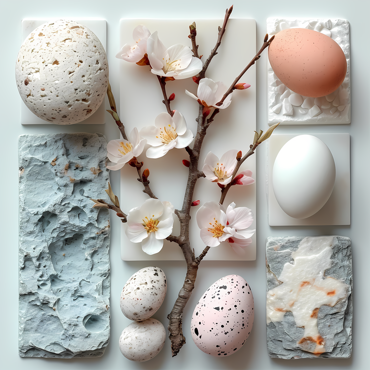 Easter Eggs,Cherry Blossom Tree,Eggs