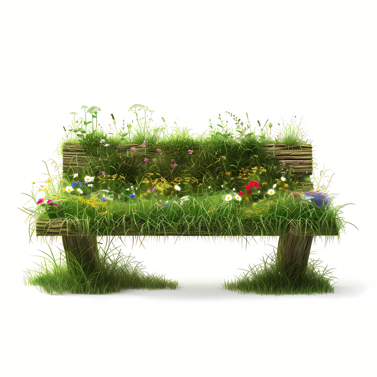 Grass Bench,Natural,Organic