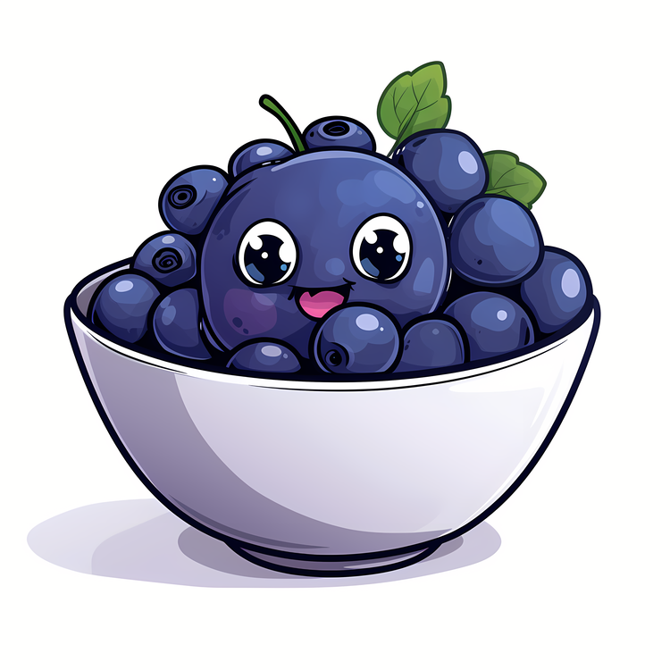 Blueberry,Cartoon,Blueberries