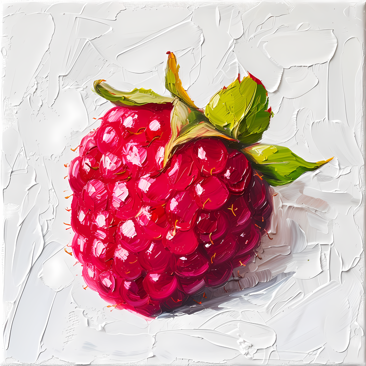 Raspberry,Painting,Red