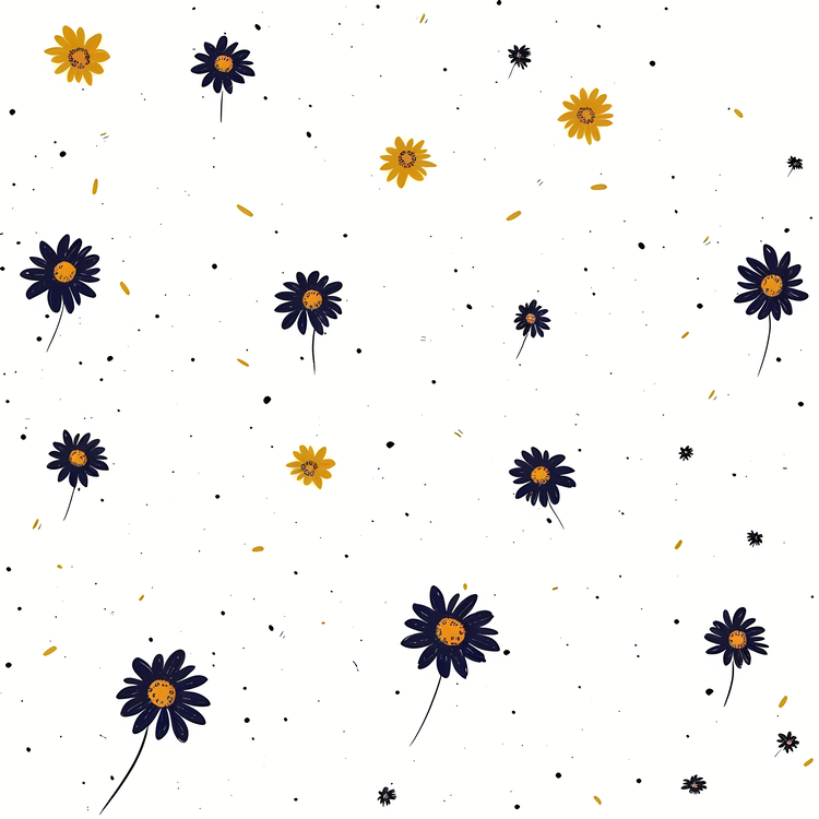Flying Flowers,Floral,Daisy