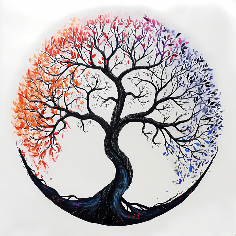 Tree Of Life,Earthy Colors,Foliage