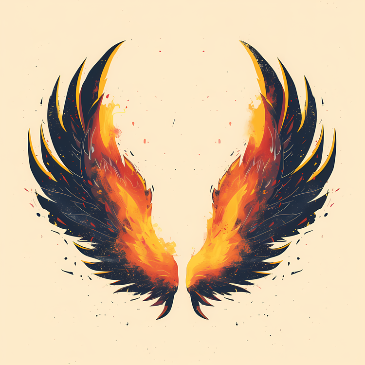 Fire Wings,Flaming Wings,Glowing Wings
