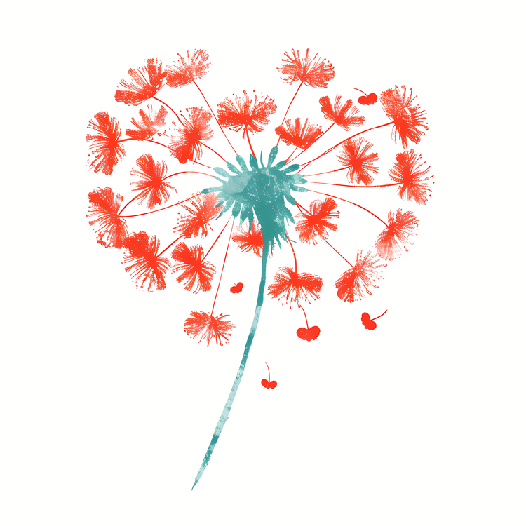 Heart Dandelion,Dandelion,Flowers