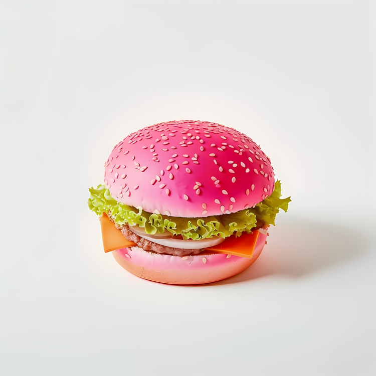 Hamburger,Pink,Burger