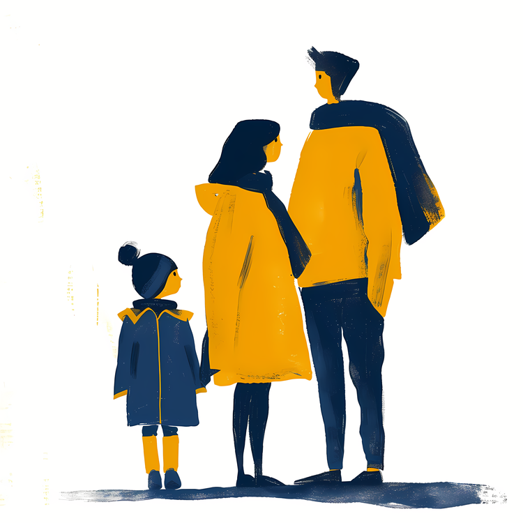 Family,Yellow Coat,Hoodie