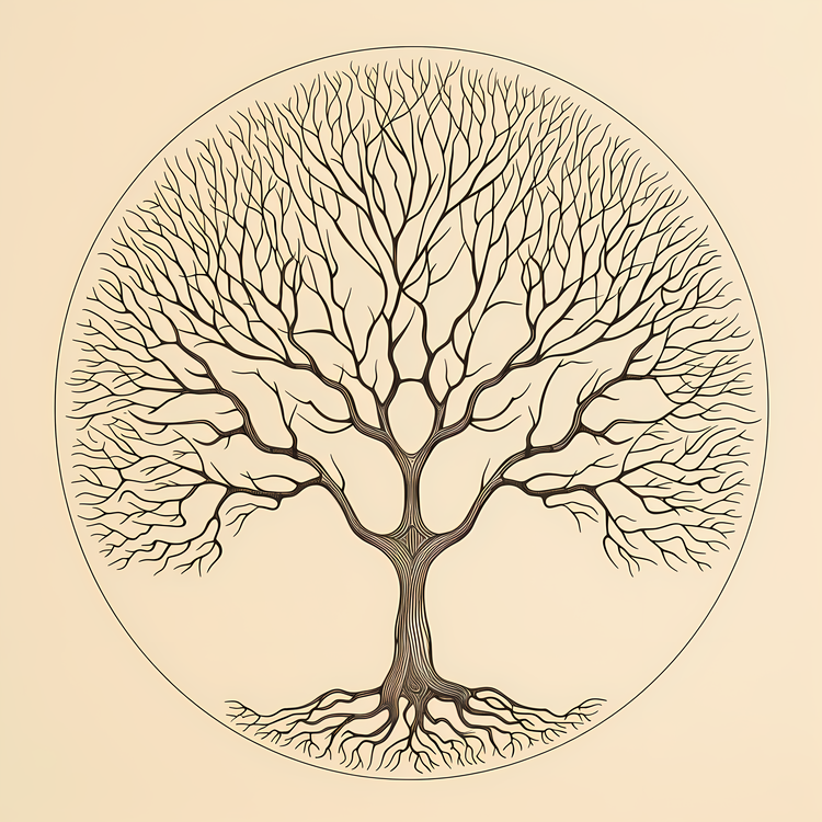 Tree Of Life,Ink Drawing,Tree