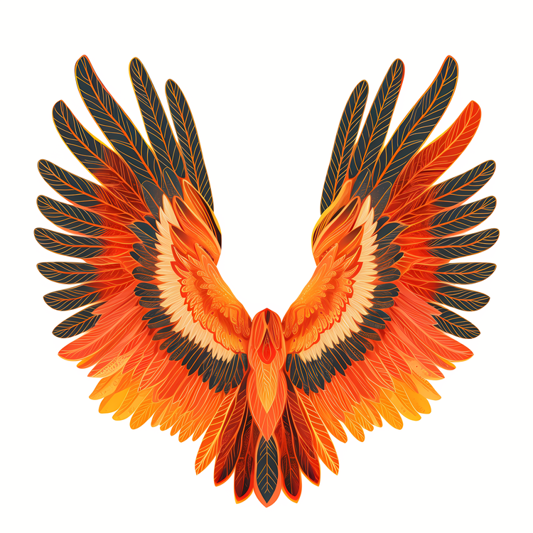 Fire Wings,Red Bird,Feathered Wings