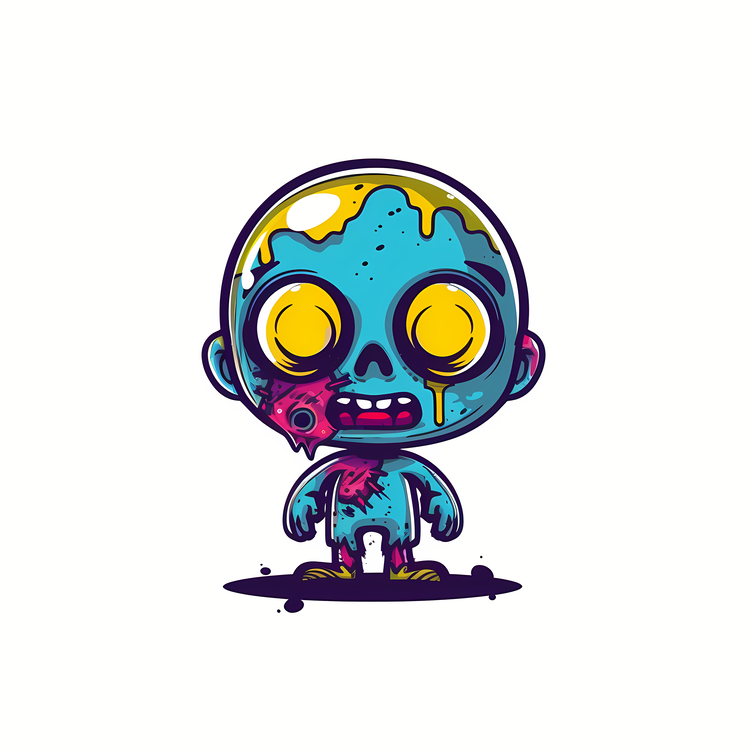 Zombie,Cute,Colorful