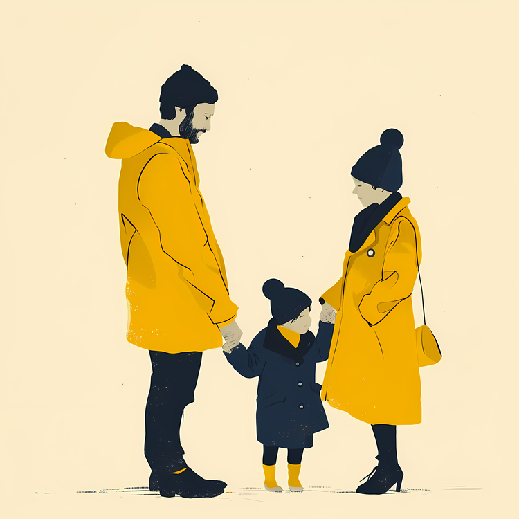 Family,Yellow Coats,People