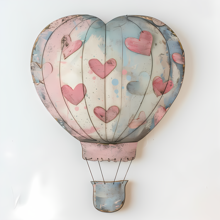 Hot Air Balloon,Painted,Colorful