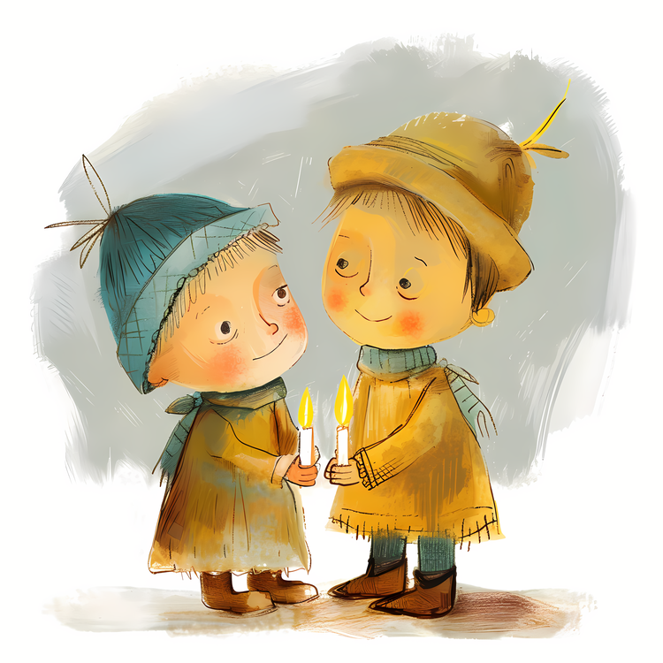 Candlelight Child,Children,Winter