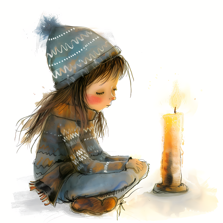 Candlelight Child,Person,Girl