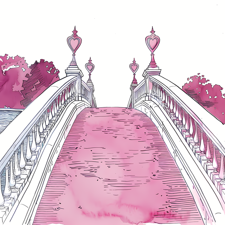 Bridge,Watercolor,Artistic