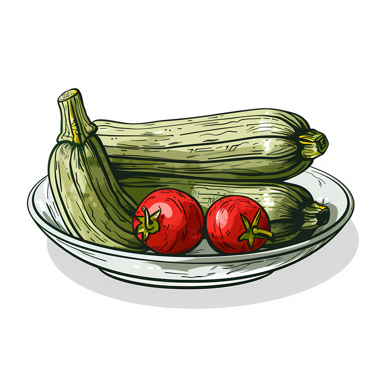 Zucchini,Tomatoes,Garden Vegetables