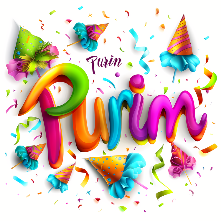 Purim,Happy Birthday,Colorful Celebration