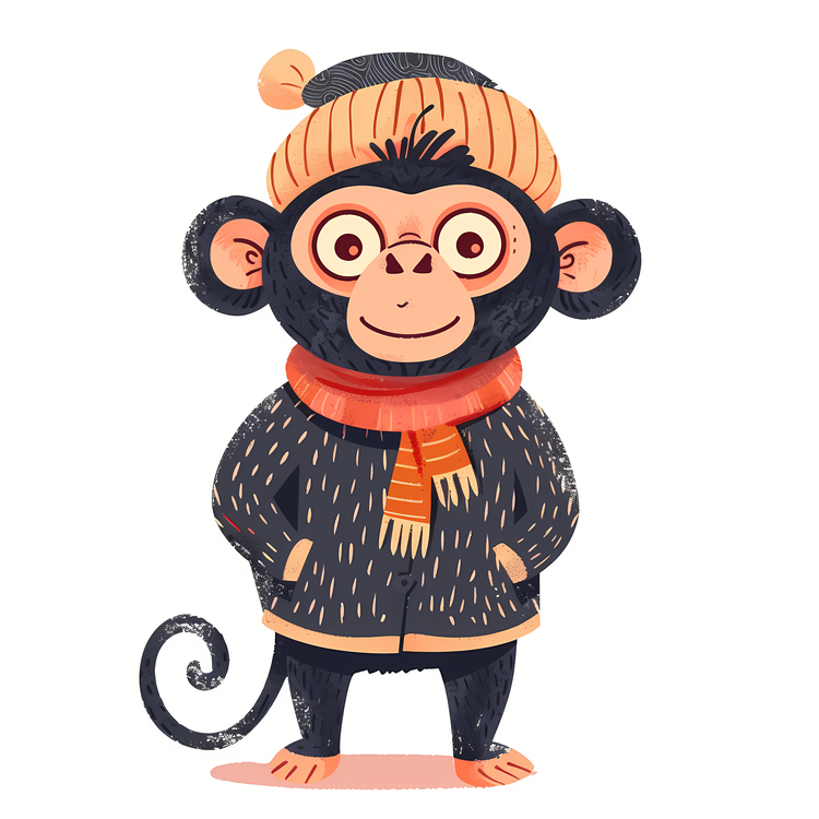 Cute Monkey,Cartoon,Child