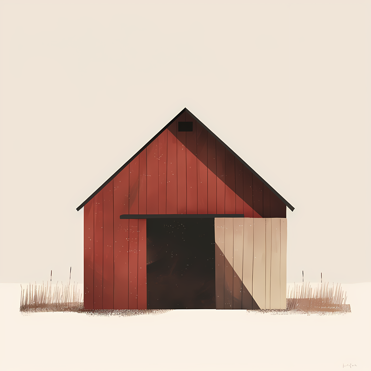 Farm Barn,Rural,Red Barn