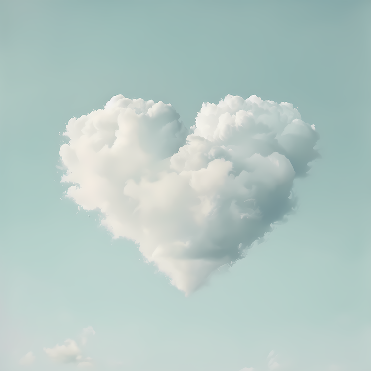 Cloud Heart,Heart Shape,Clouds