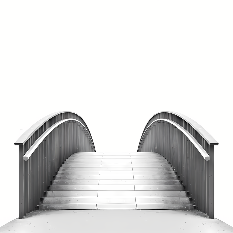 Bridge,Stairs,White