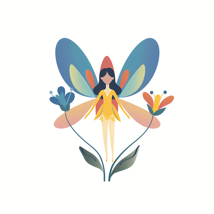 Flower Fairy,Butterfly,Flower
