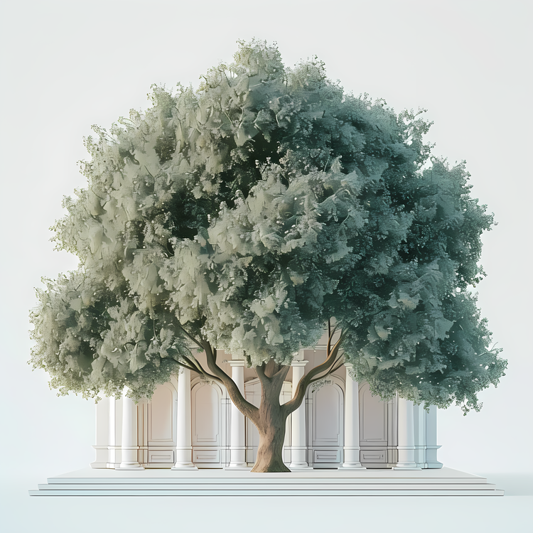 Architecture Tree,Greek Temple,Columns