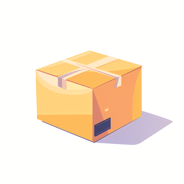 Shipping Box,Box,Yellow