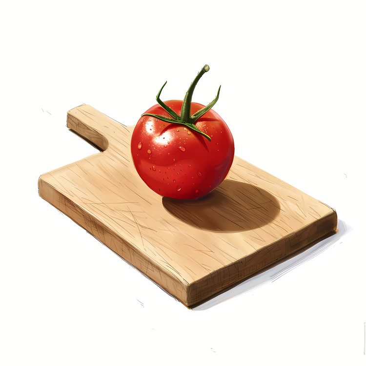 Cherry Tomato,Wooden Cutting Board,Red Tomato