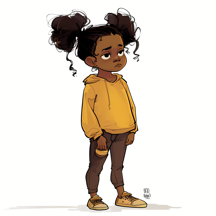 Little Girl,Cartoon,Artwork