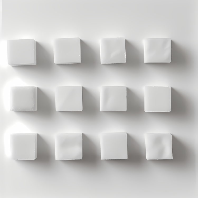 Sugar Cubes,For   White Cubes,Geometric Shapes