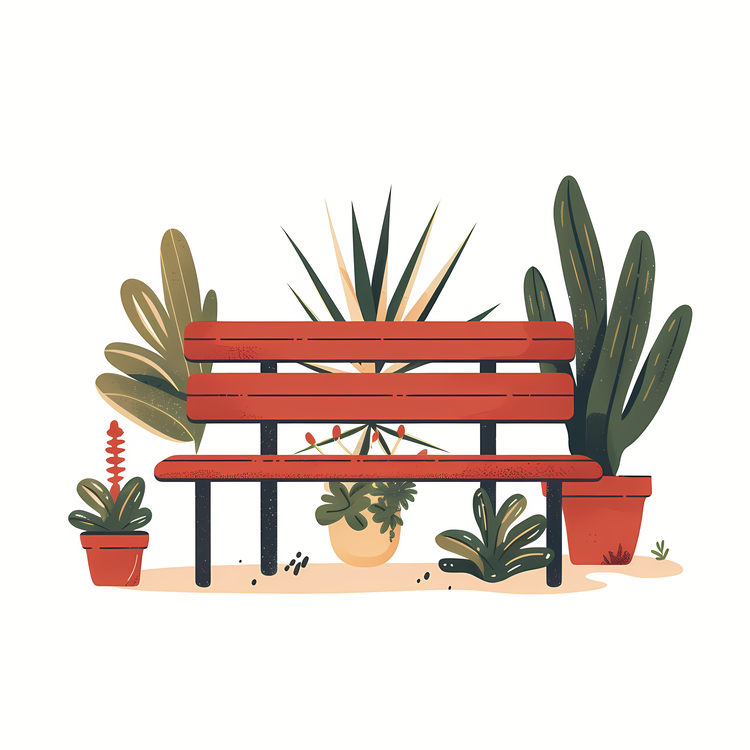 Garden Bench,Greenery,Plant
