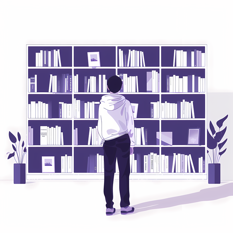 Bookstore,Person,Bookshelf