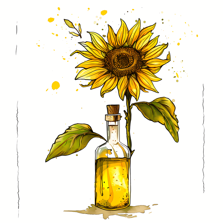 Sunflower Oil,Sunflower,Oil Bottle