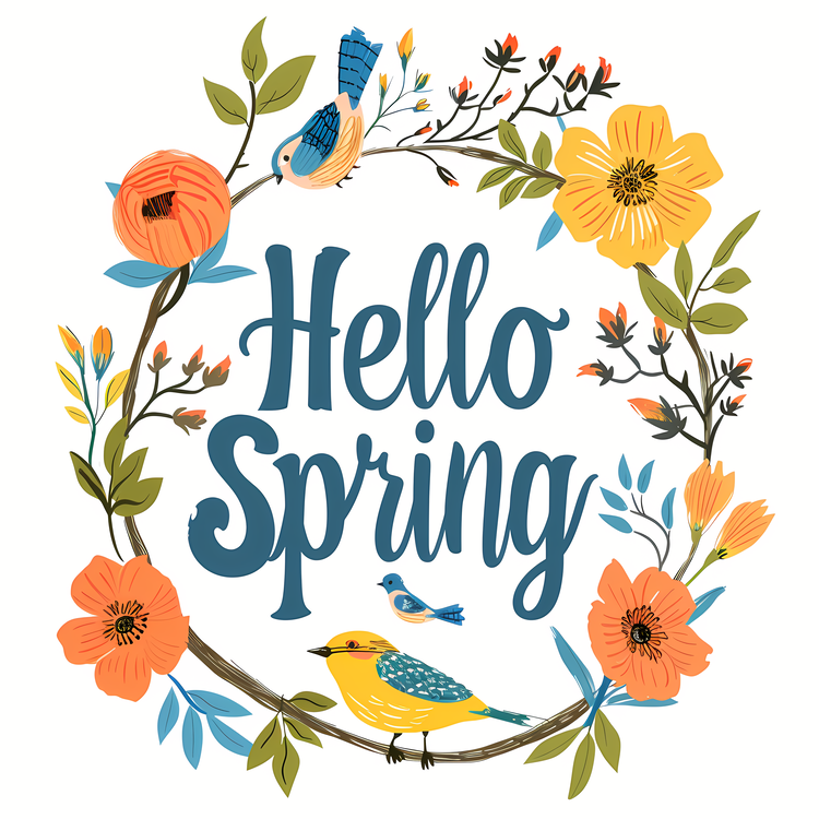 Hello Spring,Flowers,Springtime