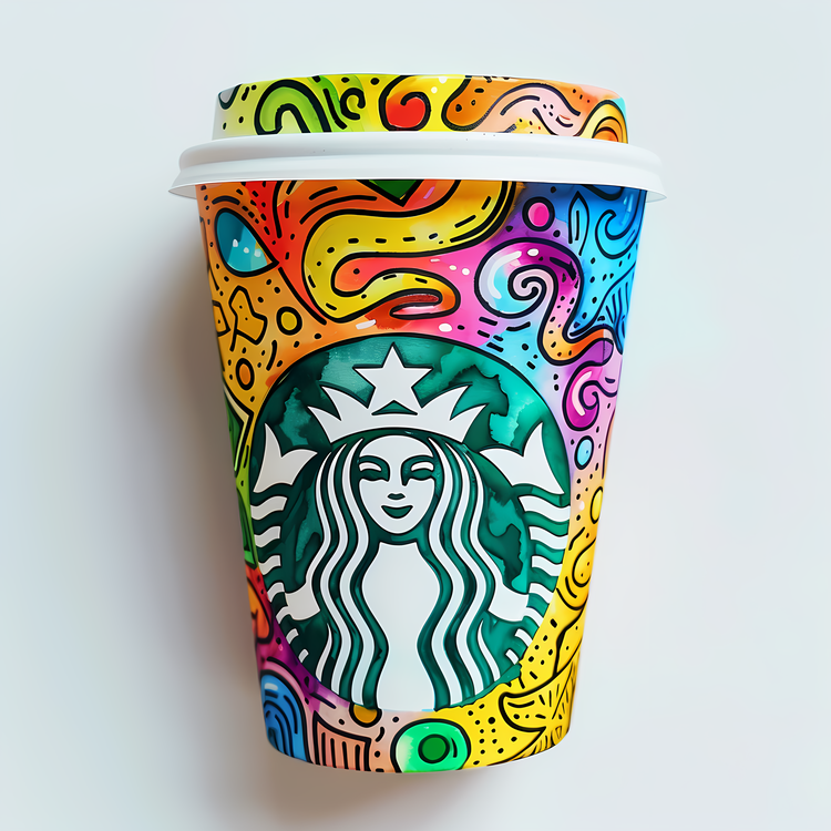 Starbucks Coffee Cup,Starbucks Cup,Colorful Cup Design