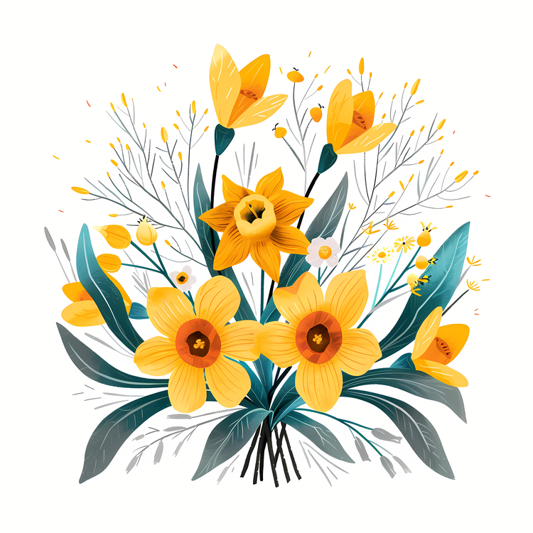 Daffodils,St Davids Day,Bouquet