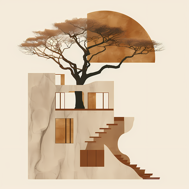Architecture Tree,Brown,Tree