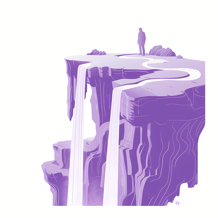 Waterfall,Purple,Abstract