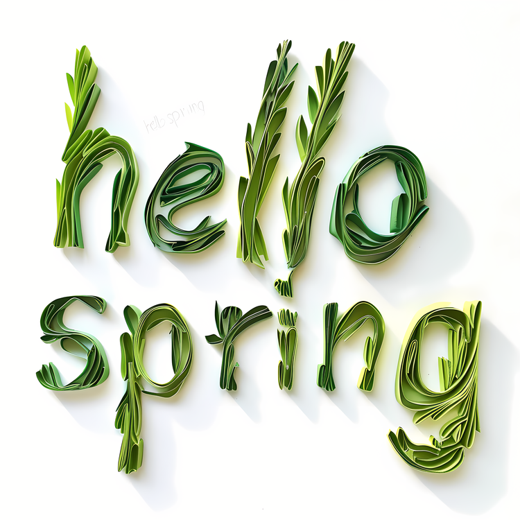 Hello Spring,Springtime,Fresh Greenery