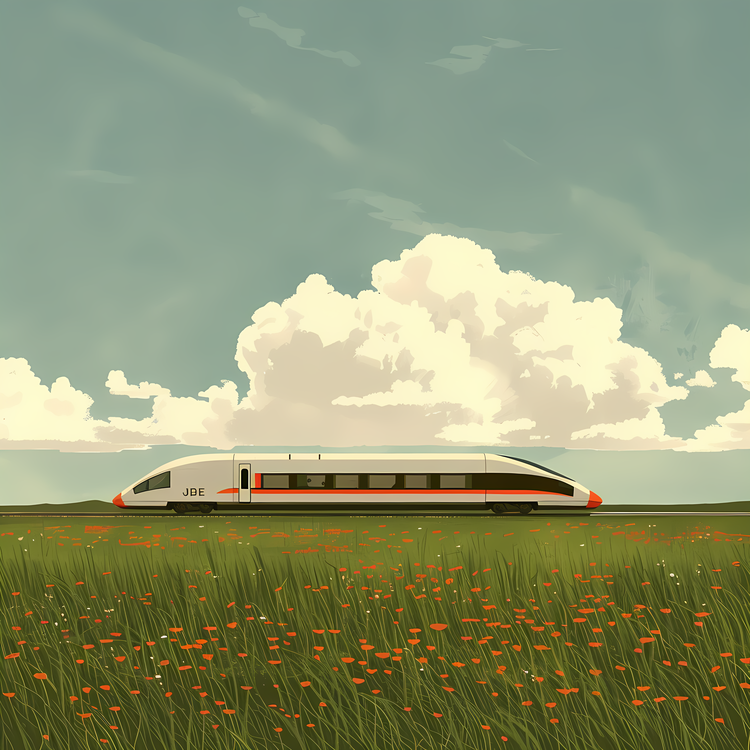 Train,Sky,Clouds