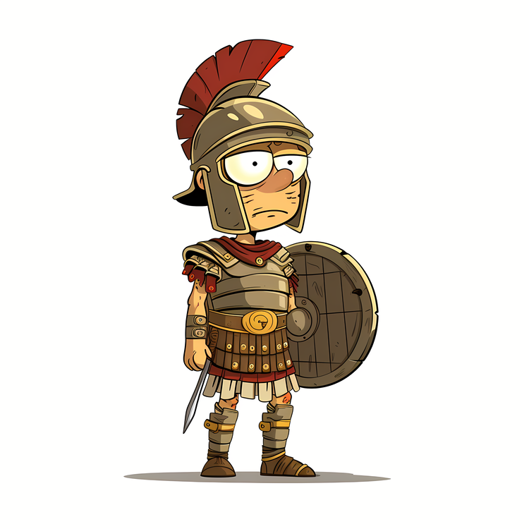 Ancient Rome Soldier,Cartoon,Character