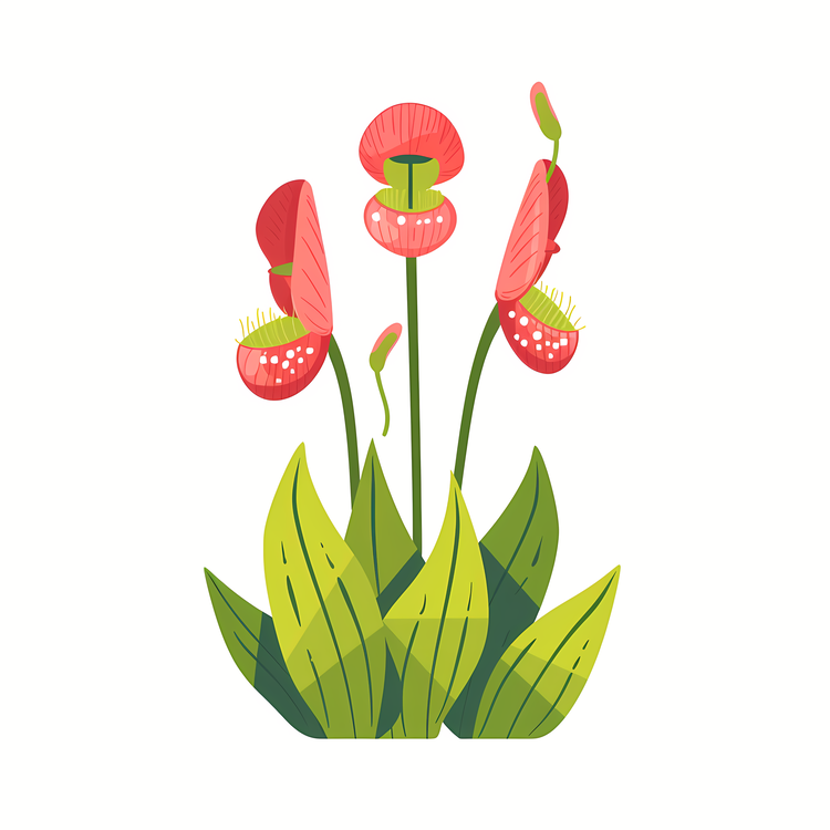 Carnivorous Plant,Flowers,Red